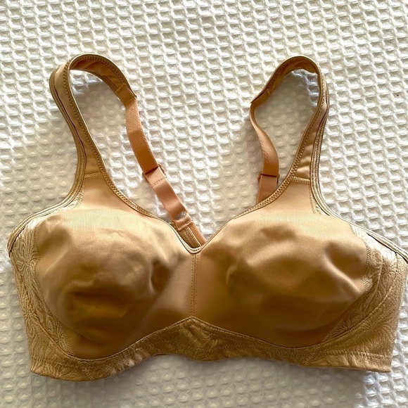 Playtex 18 Hour Bra 36C Seamless Smoothing Wirefree 4049 No Padding Beige - Picture 6 of 13